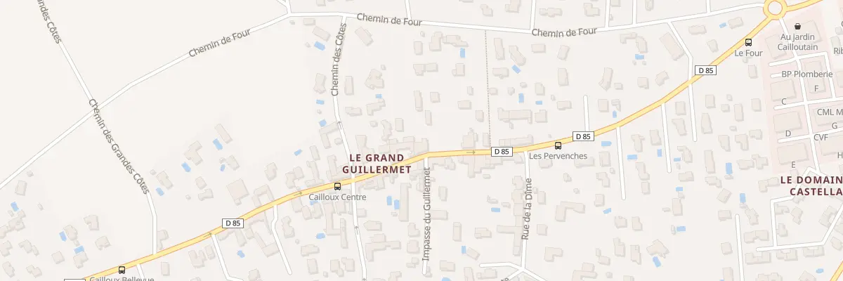Plan du 327 Rte du Grand Guillermet à Cailloux-sur-Fontaines