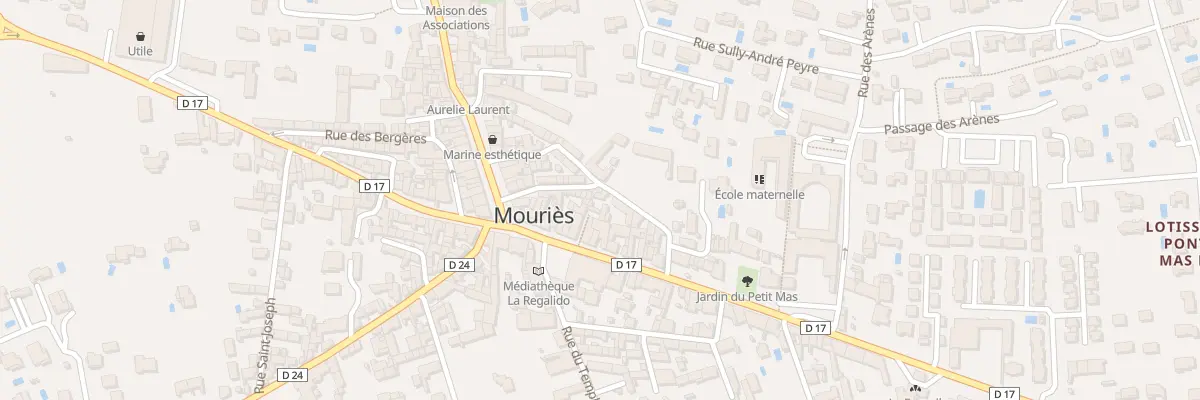 Plan du 22 Rue d’Aubagne à Mouriès