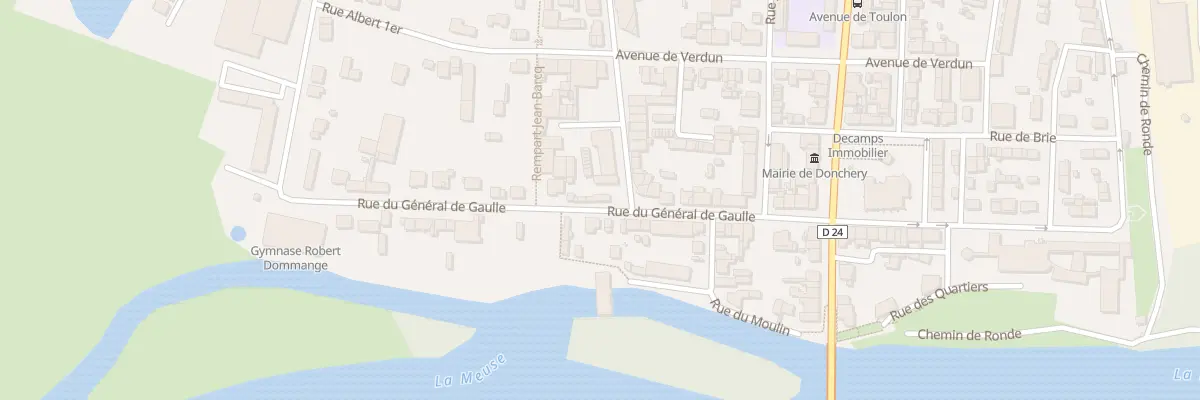 Plan du 24 Rue du General de Gaulle à Donchery