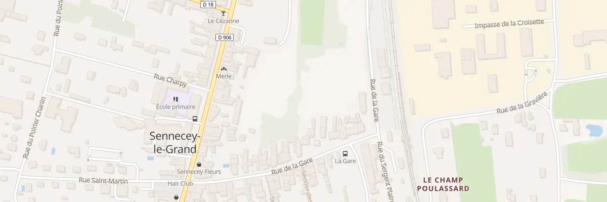 Plan du 21 Rue de la Gare à Sennecey-le-Grand
