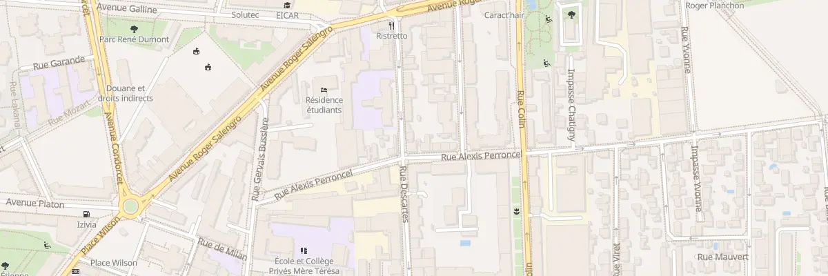 Plan du 23 Rue Descartes à Villeurbanne