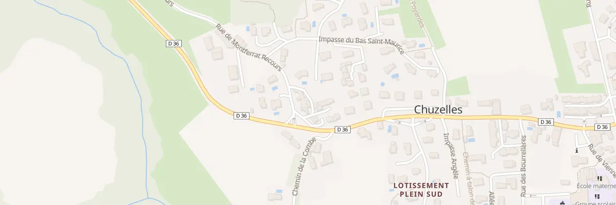 Plan du 4 Che du Vieux Saint-Maurice à Chuzelles