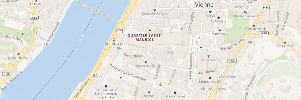 Plan du 5 Rue Boson à Vienne