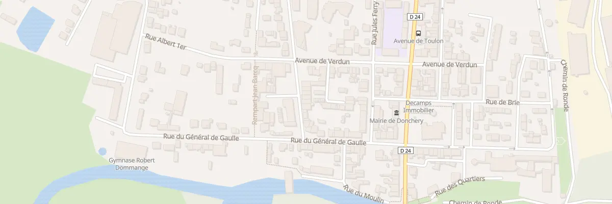 Plan du 8 Rue Jean Jaures à Donchery