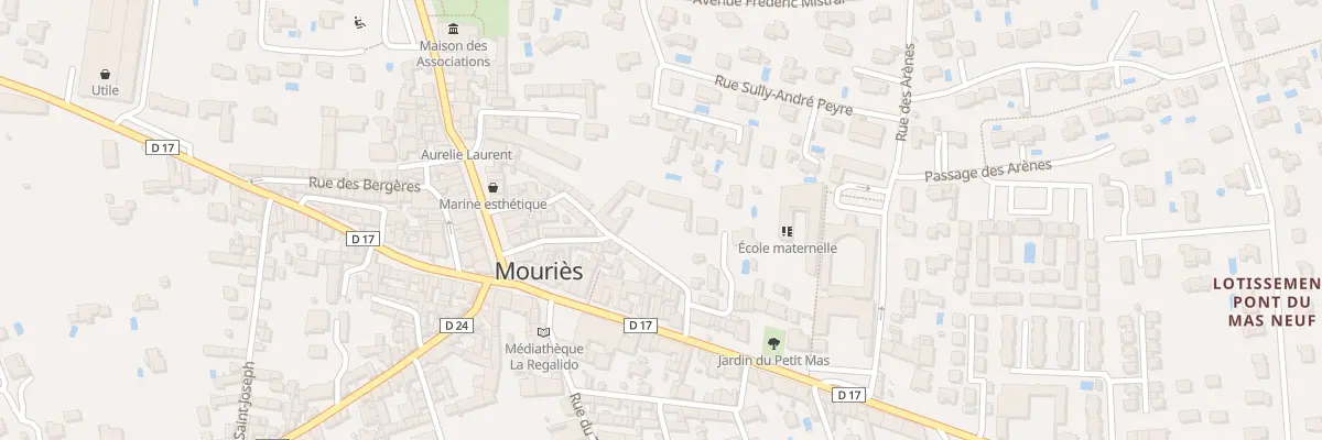 Plan du 33 Rue d’Aubagne à Mouriès