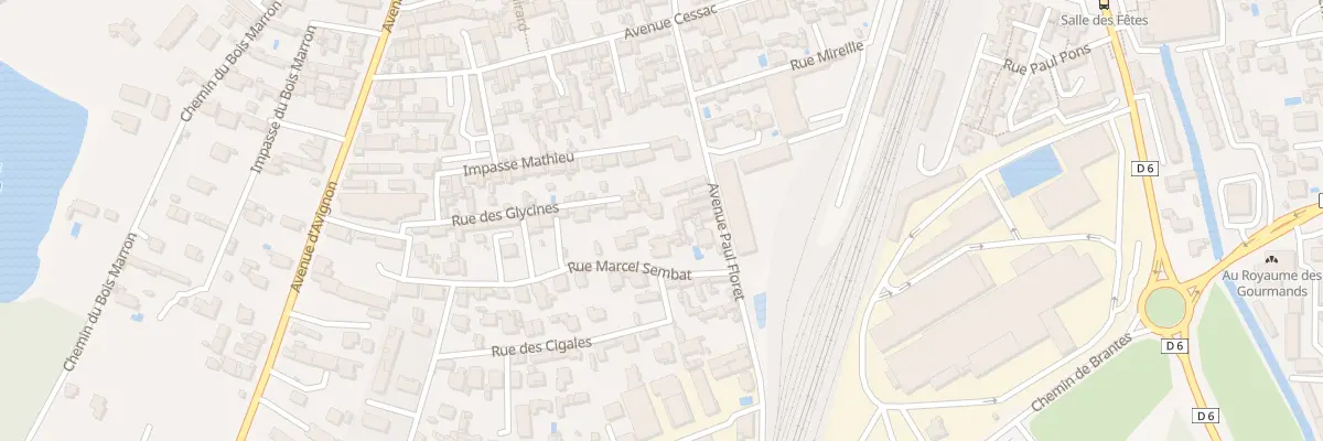 Plan du 202 Rue des Glycines à Sorgues