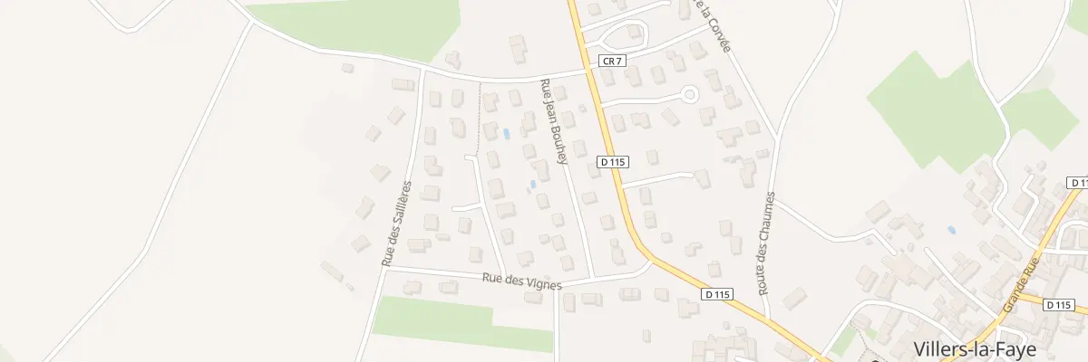 Plan du 9 Rue Jean Bouhey à Villers-la-Faye