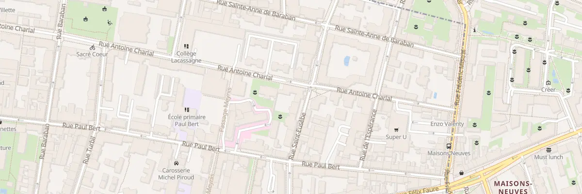 Plan du 124 Rue Antoine Charial à Lyon 3e Arrondissement
