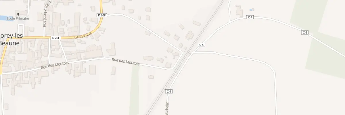Plan du 21 Rue des Moutots à Chorey-les-Beaune