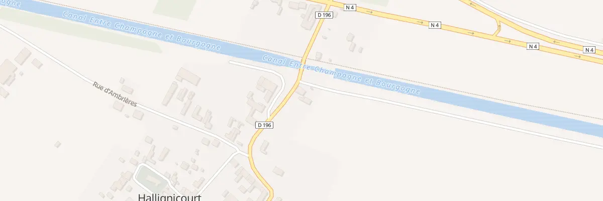 Plan du 1 Av de la Marne à Hallignicourt