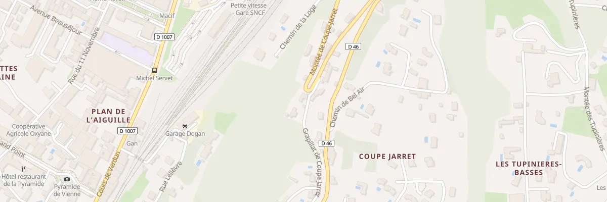 Plan du 30 Mte Coupe Jarret à Vienne