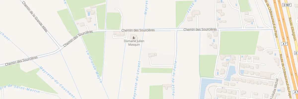 Plan du 420 Che des Sourcières à Courthézon