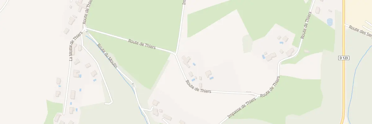 Plan du 537 Rte de Thiers à Chuzelles