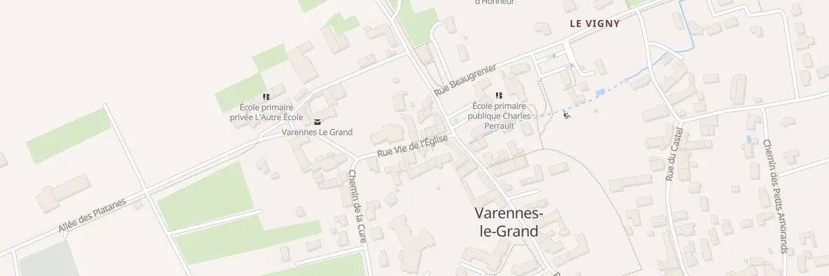 Plan du 10 Rue Vie de l’Église à Varennes-le-Grand