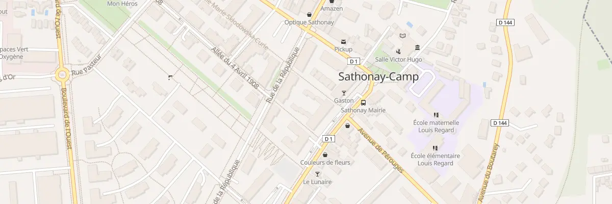Plan du 867 Rue de la République à Sathonay-Camp