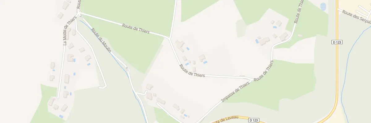 Plan du 579 Rte de Thiers à Chuzelles