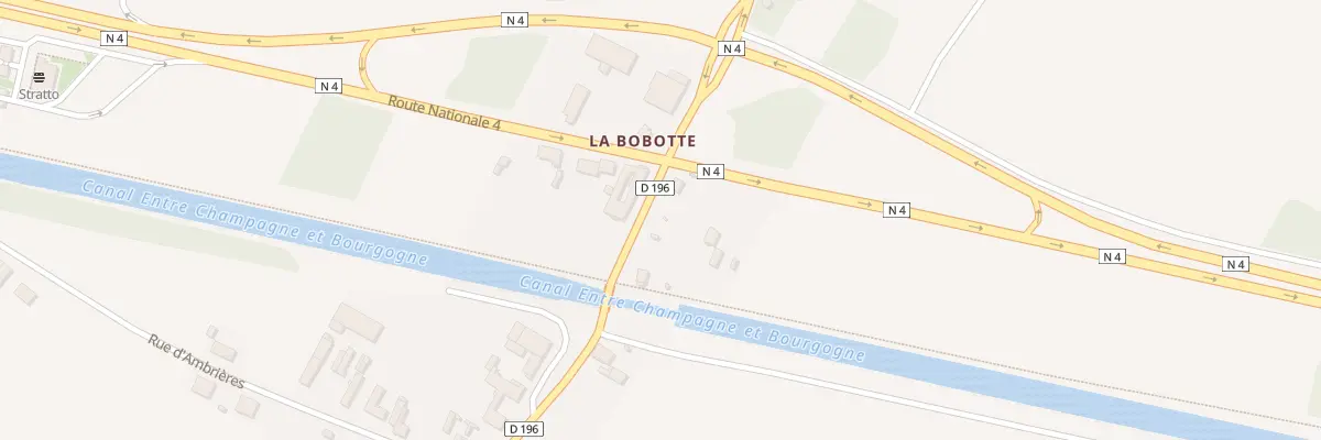 Plan du 4 Rte Rn 4 La Bobotte à Hallignicourt