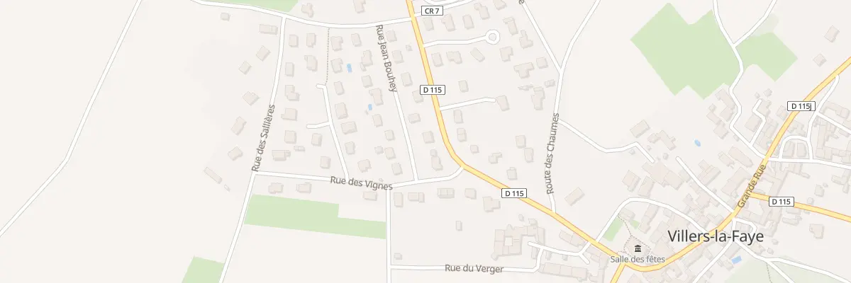 Plan du 5 Rte de Marey à Villers-la-Faye