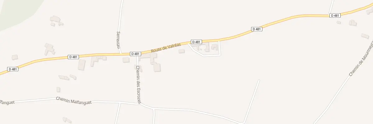 Plan du 5161A Les Escrozes à Montségur-sur-Lauzon