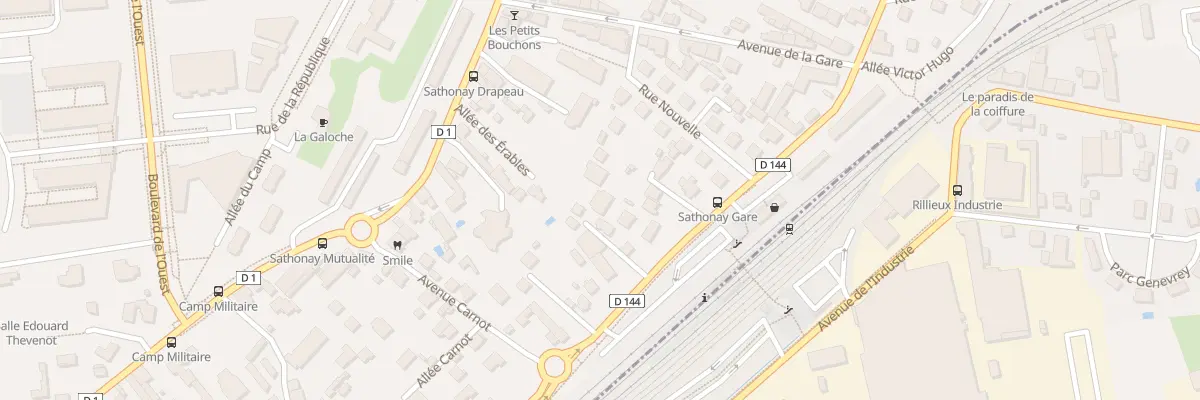 Plan du 23 Av Carnot à Sathonay-Camp