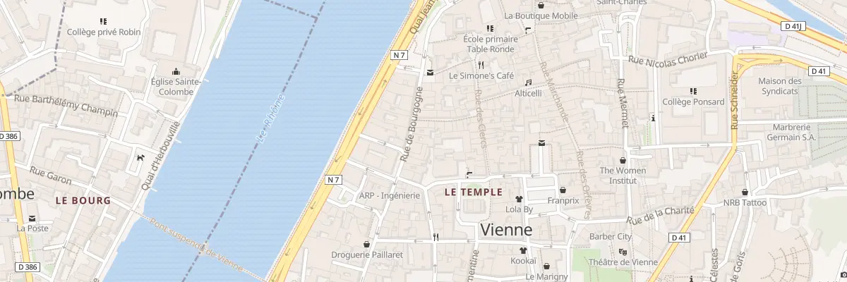 Plan du 21 Rue de Bourgogne à Vienne