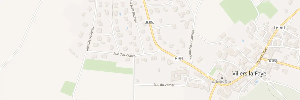 Plan du 2 Rue des Vignes à Villers-la-Faye