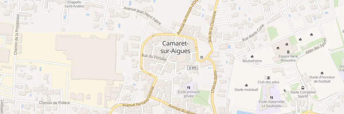 Plan du 13 Grand Rue à Camaret-sur-Aigues