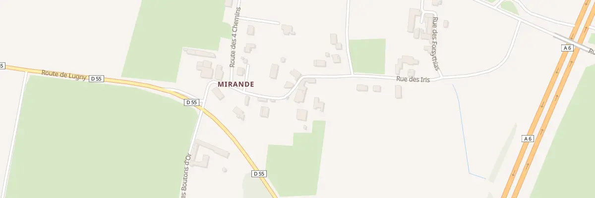 Plan du 5157 Mirande à Montbellet