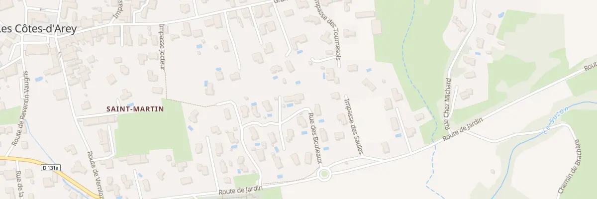 Plan du 389 Rue des Bouleaux aux Côtes-d’Arey