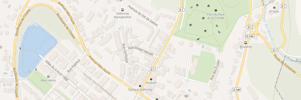 Plan du 4 Rue Joseph Mouth à Sathonay-Camp