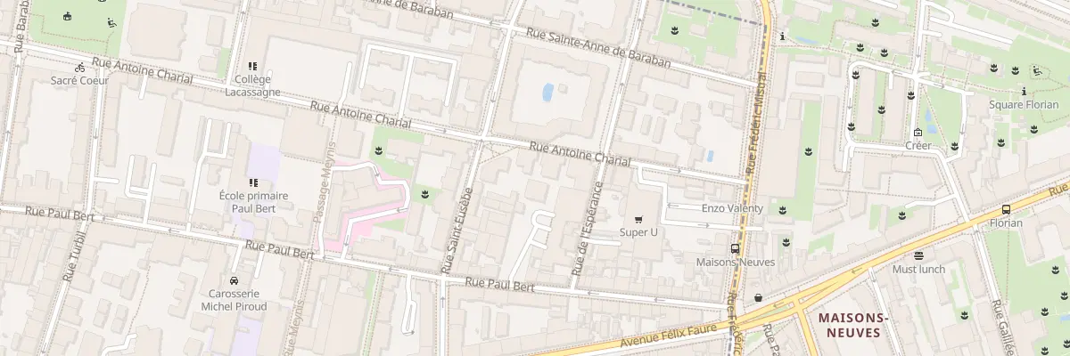 Plan du 130 Rue Antoine Charial à Lyon 3e Arrondissement