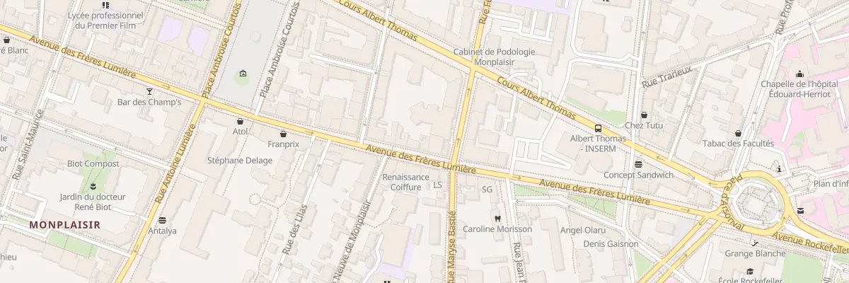 Plan du 133 Av des Frères Lumière à Lyon 8e Arrondissement