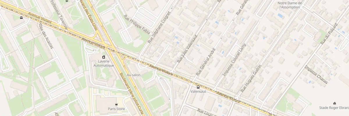 Plan du 54 Rue Jules Valensaut à Lyon 8e Arrondissement