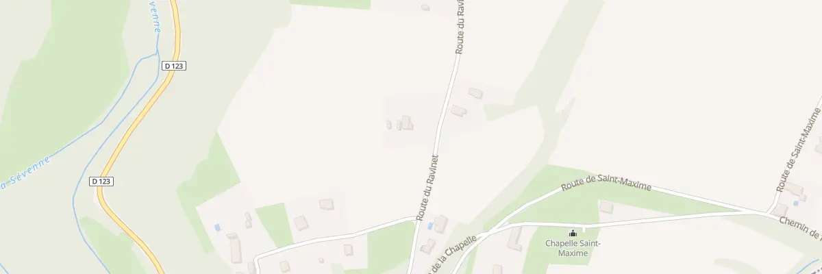 Plan du 772 Rte du Ravinet à Chuzelles