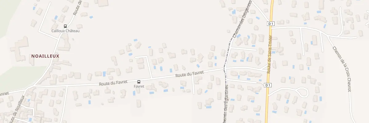 Plan du 421 Rte de Favret à Cailloux-sur-Fontaines