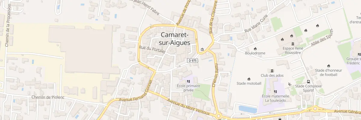 Plan du 14 Crs du Midi à Camaret-sur-Aigues
