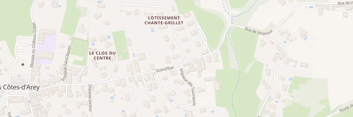 Plan du 5353 Lot Chante Grillet aux Côtes-d’Arey