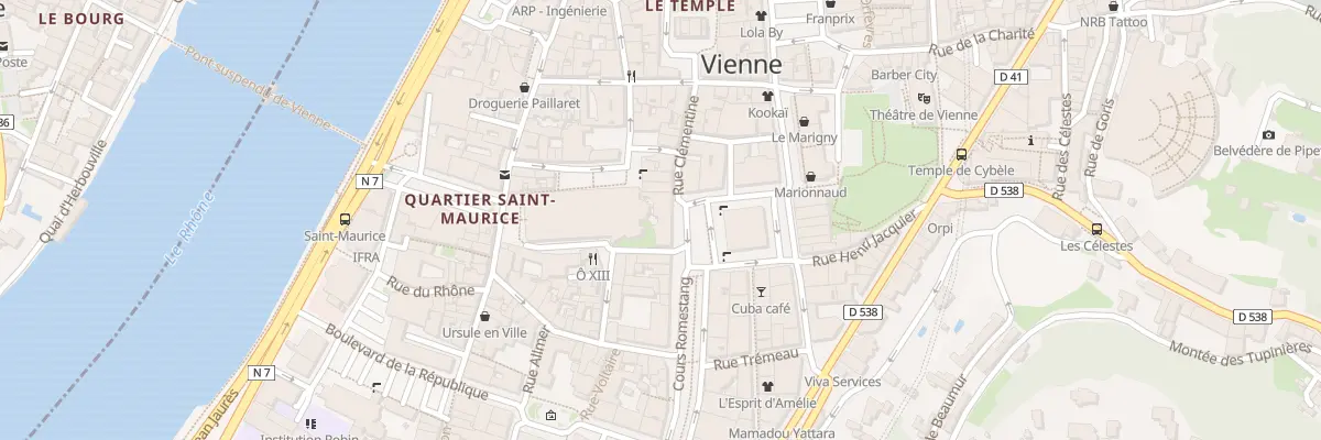 Plan du 24 Pl de Miremont à Vienne