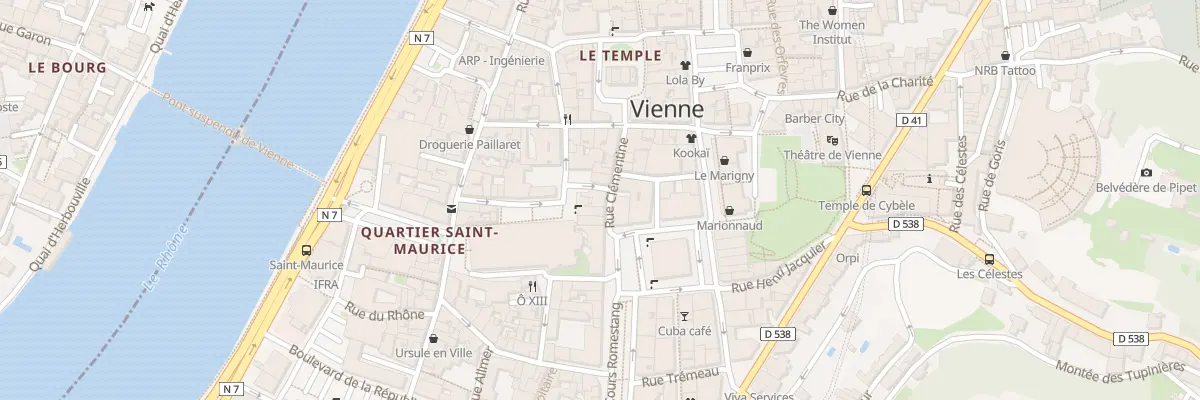 Plan du 9 Pl Saint Paul à Vienne