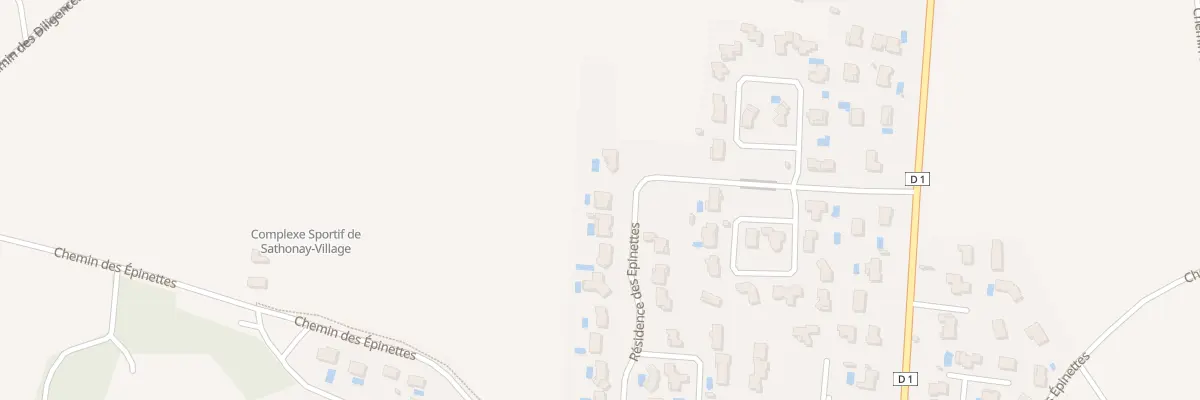 Plan du 11 All des Epinettes à Sathonay-Village