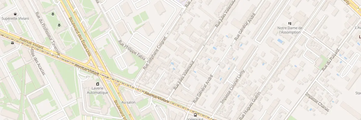 Plan du 46 Rue Jules Valensaut à Lyon 8e Arrondissement