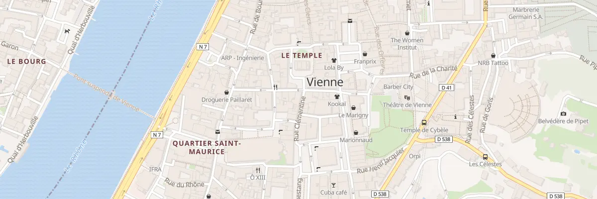 Plan du 6 Rue Clémentine à Vienne