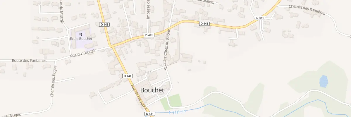 Plan du 6 Rue des Côtes du Rhône à Bouchet