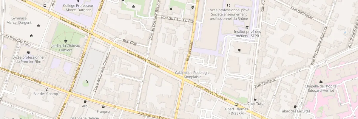 Plan du 80B Rue Feuillat à Lyon 3e Arrondissement