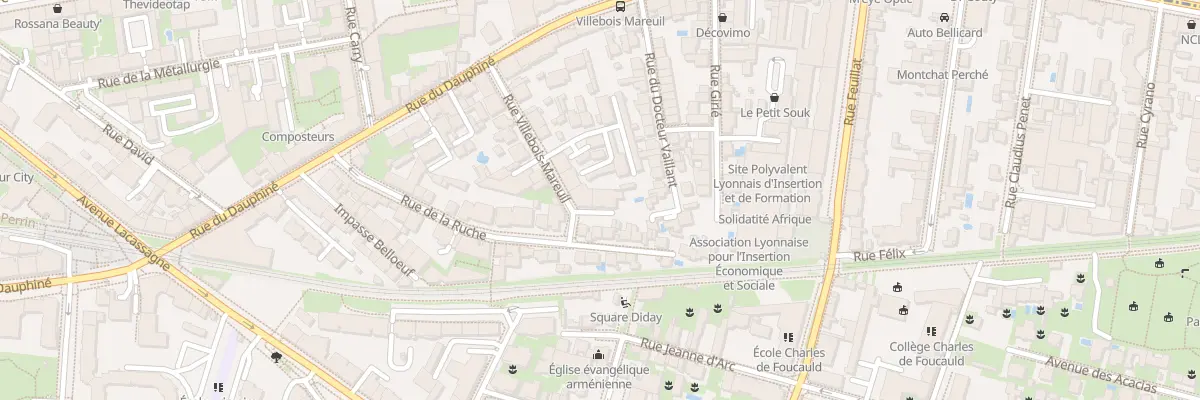 Plan du 15B Rue Villebois-Mareuil à Lyon 3e Arrondissement