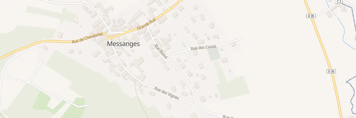Plan du 13 Rue Basse à Messanges
