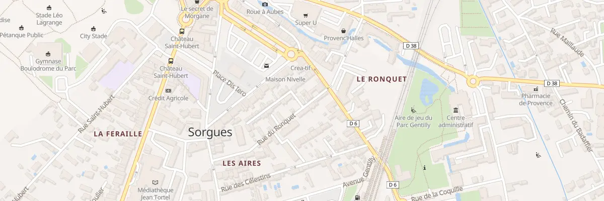 Plan du 20 Imp du Ronquet à Sorgues