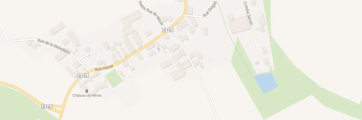 Plan du 2 Rue de Charmoille à Minot