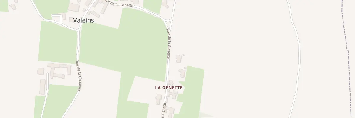 Plan du 220 Rue de la Genette à Valeins