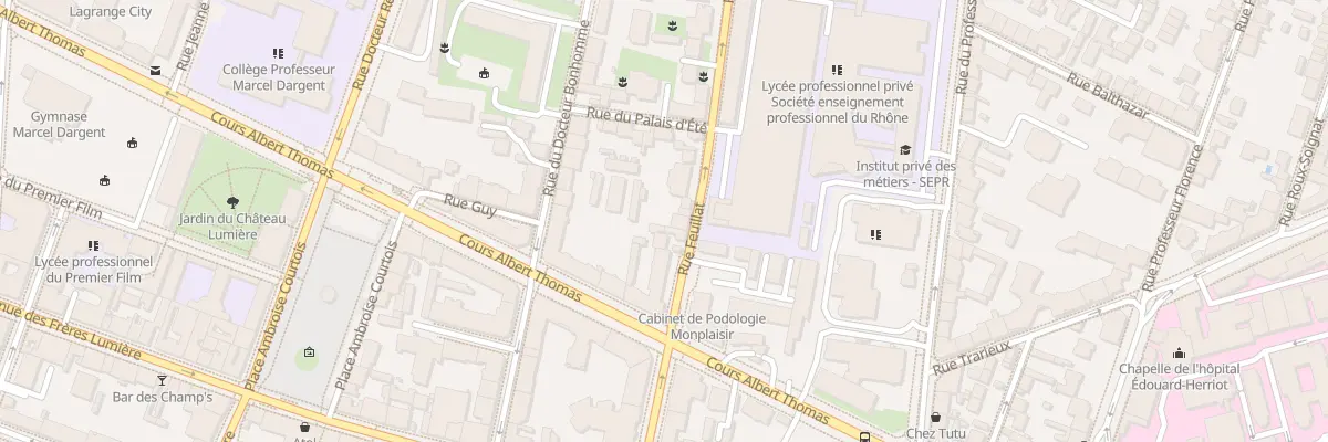 Plan du 78 Rue Feuillat à Lyon 3e Arrondissement